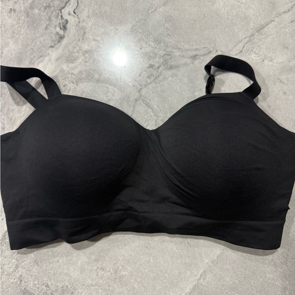 Truekind Supportive Comfort Wireless Shaping Bra, Black, XL